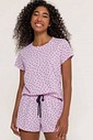 Pijama Feminino Manga Curta com Shorts
