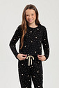 Pijama Feminino Infantil Manga Longa Com Calça Pijama Feminino Infantil Manga Longa Com Calça