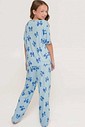 Pijama Feminino Infantil Manga Curta com Calça