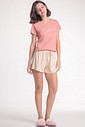 Pijama Feminino Manga Curta com Shorts
