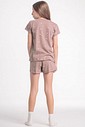 Pijama Infantil Feminino Manga Curta Com Shorts
