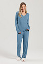 Pijama Feminino Manga Longa Com Calça