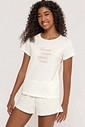 Pijama Feminino Manga Curta com Shorts