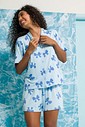 Pijama Feminino Manga Curta Americano com Shorts