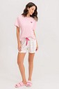 Pijama Feminino Manga Curta Com Shorts