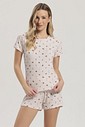 Pijama Feminino Manga Curta com Shorts