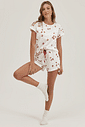 Pijama Feminino Manga Curta Com Shorts Pijama Feminino Manga Curta Com Shorts