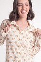 Pijama Feminino Manga Longa Americano com Calça