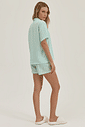 Pijama Feminino Manga Curta Americano Com Shorts Pijama Feminino Manga Curta Americano Com Shorts