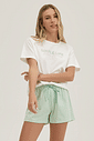 Pijama Feminino Manga Curta Com Shorts Pijama Feminino Manga Curta Com Shorts