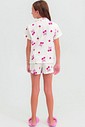 Pijama Infantil Feminino Manga Curta Americano com Shorts