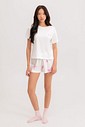 Pijama Feminino Manga Curta Com Shorts