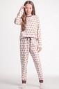 Pijama Infantil Feminino Manga Longa Com Calça