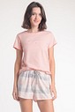 Pijama Feminino Manga Curta com Shorts