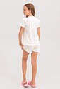 Pijama Infantil Feminino Manga Curta Com Shorts