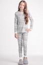 Pijama Infantil Feminino Manga Longa com Legging