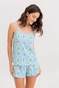 Pijama Feminino Alça Com Shorts