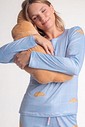 Pijama Feminino Manga Longa Com Calça