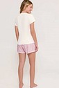 Pijama Feminino Manga Curta com Shorts