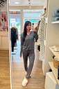 Pijama Feminino Manga Longa Americano Com Calça