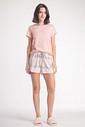 Pijama Feminino Manga Curta com Shorts