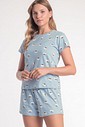 Pijama Feminino Manga Curta Com Shorts