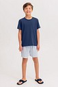 Pijama Masculino Infantil Manga Curta Com Shorts