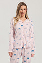 Pijama Feminino Manga Longa Americano Com Calça Pijama Feminino Manga Longa Americano Com Calça