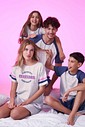 Pijama Masculino Infantil Manga Curta Com Bermuda
