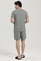 Pijama Masculino Manga Curta com Bermuda