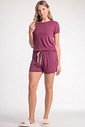 Pijama Feminino Manga Curta Com Shorts