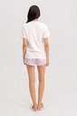 Pijama Feminino Manga Curta Com Shorts