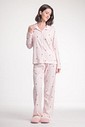 Pijama Feminino Manga Longa Americano Com Calça