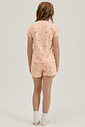 Pijama Feminino Infantil Manga Curta Com Shorts Pijama Feminino Infantil Manga Curta Com Shorts