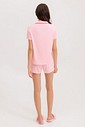 Pijama Feminino Manga Curta Americano Com Shorts