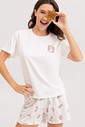 Pijama Feminino Manga Curta Com Shorts