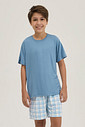 Pijama Masculino Infantil Manga Curta Com Bermuda Pijama Masculino Infantil Manga Curta Com Bermuda
