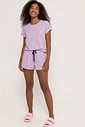 Pijama Feminino Manga Curta com Shorts