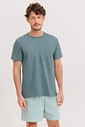 Pijama Masculino Manga Curta Com Bermuda