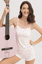 Pijama Feminino Alça com Shorts
