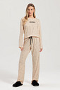 Pijama Feminino Manga Longa Com Calça