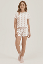 Pijama Feminino Infantil Manga Curta Com Shorts Pijama Feminino Infantil Manga Curta Com Shorts