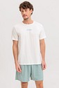 Pijama Masculino Manga Curta Com Bermuda