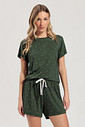 Pijama Feminino Manga Curta Com Shorts Pijama Feminino Manga Curta Com Shorts