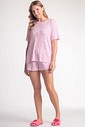 Pijama Feminino Manga Curta Com Shorts