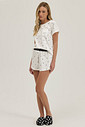 Pijama Feminino Manga Curta Com Shorts