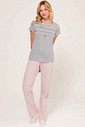 Pijama Feminino Manga Curta Com Calça
