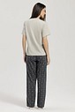 Pijama Feminino Manga Curta Com Calça