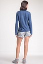 Pijama Feminino Manga Longa Com Shorts
