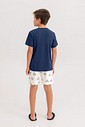 Pijama Masculino Infantil Manga Curta Com Bermuda Pijama Masculino Infantil Manga Curta Com Bermuda